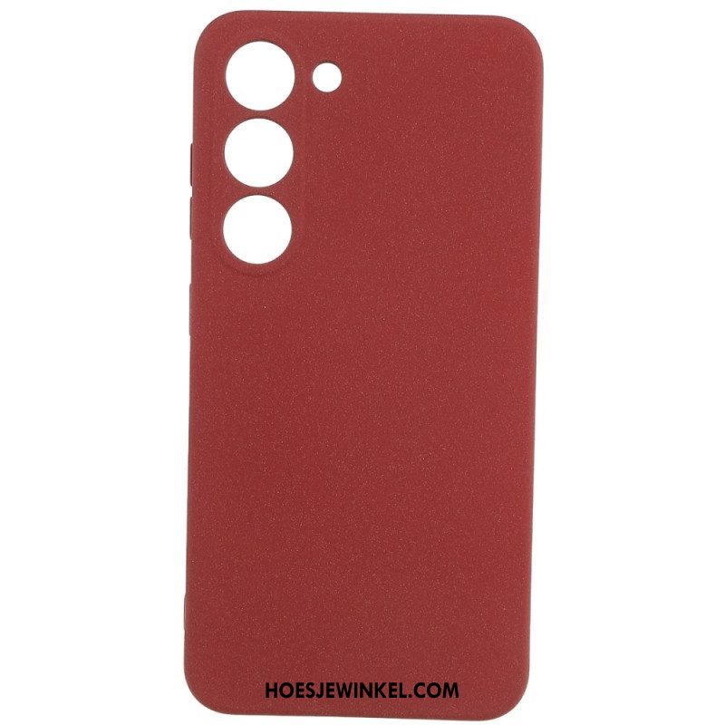 Hoesje voor Samsung Galaxy S23 5G Flexibele Siliconen Mat