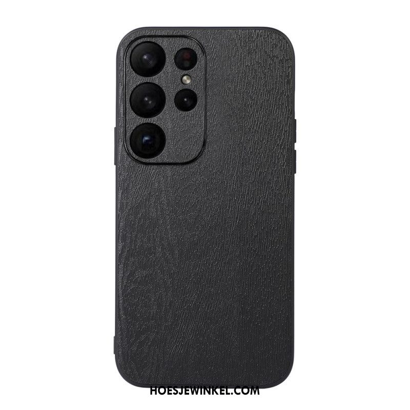 Hoesje voor Samsung Galaxy S23 Ultra 5G Stijl Leer Houteffect