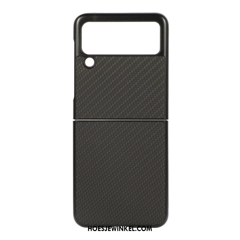 Hoesje voor Samsung Galaxy Z Flip 3 5G Folio-hoesje Koolstofvezel