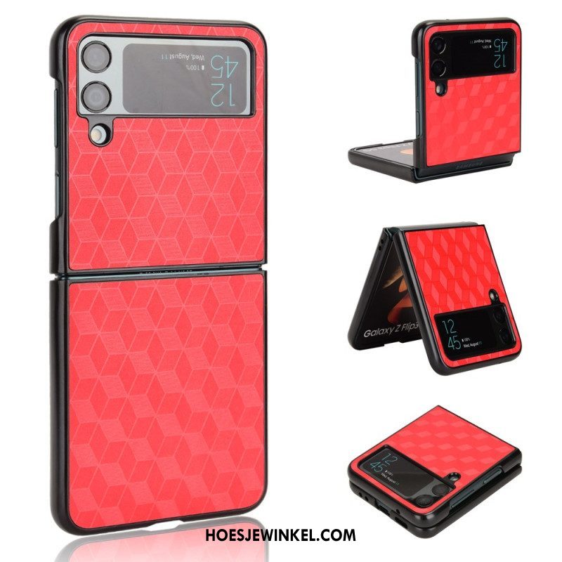 Hoesje voor Samsung Galaxy Z Flip 4 Folio-hoesje 3d-effect