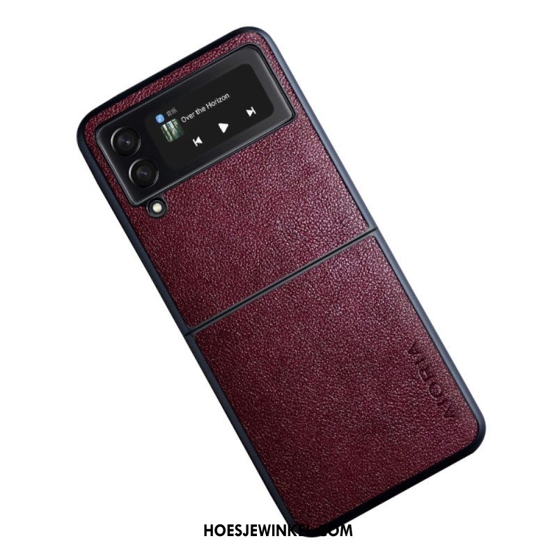 Hoesje voor Samsung Galaxy Z Flip 4 Folio-hoesje Aioria Leereffect