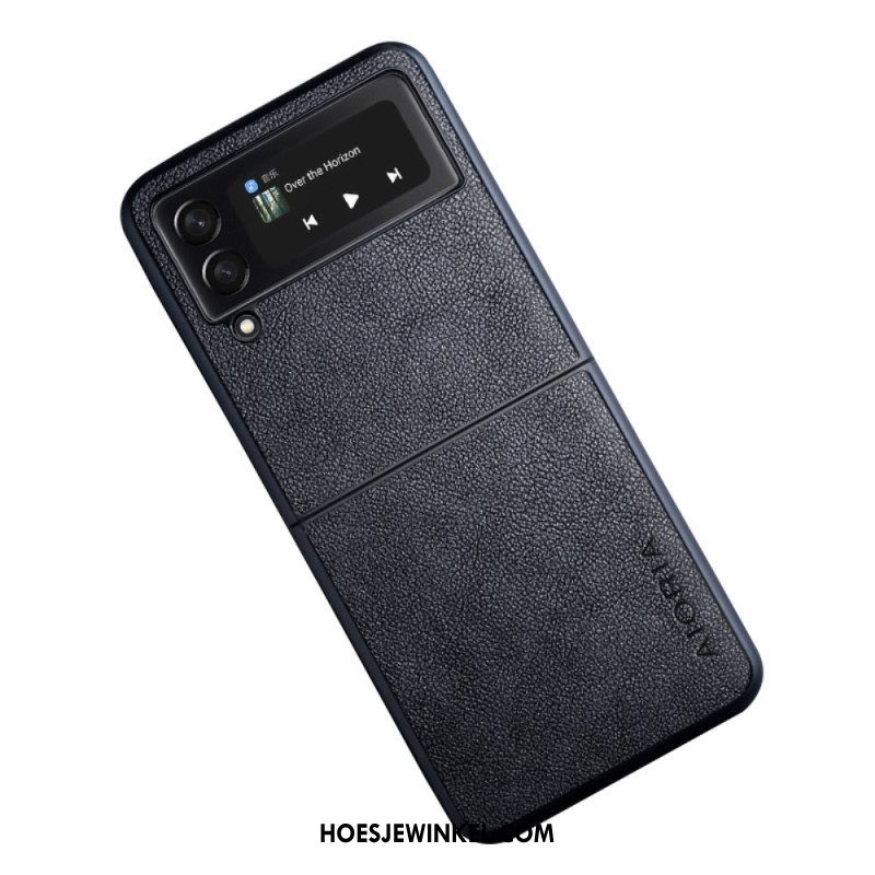 Hoesje voor Samsung Galaxy Z Flip 4 Folio-hoesje Aioria Leereffect