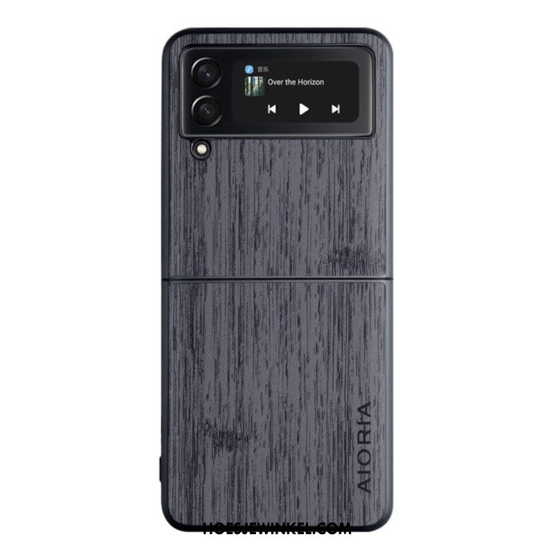 Hoesje voor Samsung Galaxy Z Flip 4 Folio-hoesje Aioria-hout