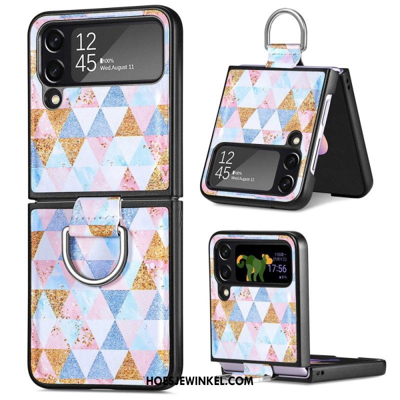 Hoesje voor Samsung Galaxy Z Flip 4 Folio-hoesje Fantasie Met Ring Caseneo