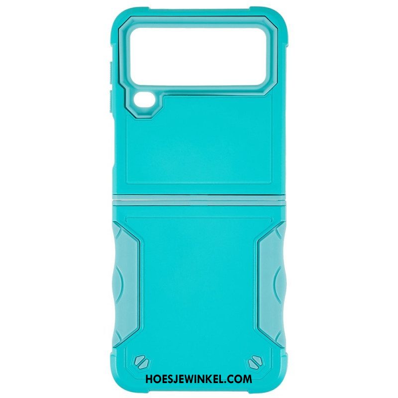 Hoesje voor Samsung Galaxy Z Flip 4 Folio-hoesje Knop Hybride