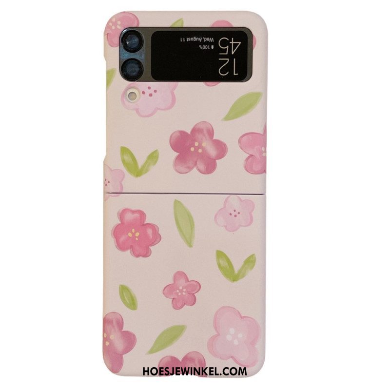 Hoesje voor Samsung Galaxy Z Flip 4 Folio-hoesje Mooie Bloemen