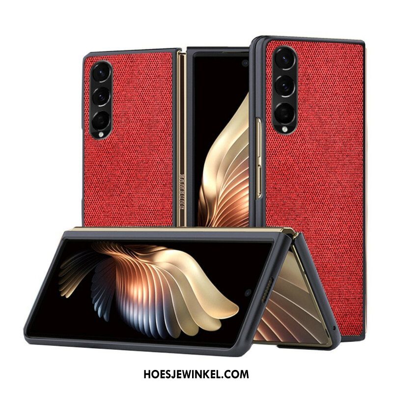 Hoesje voor Samsung Galaxy Z Fold 3 5G Getextureerd Leereffect