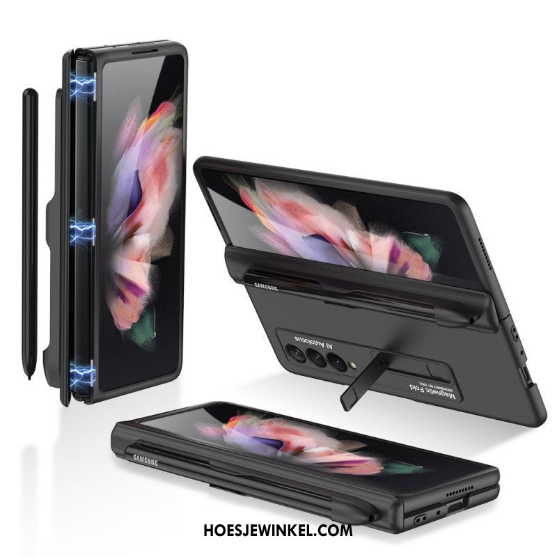 Hoesje voor Samsung Galaxy Z Fold 3 5G Kunststof Standaard En Stylushouder Gkk