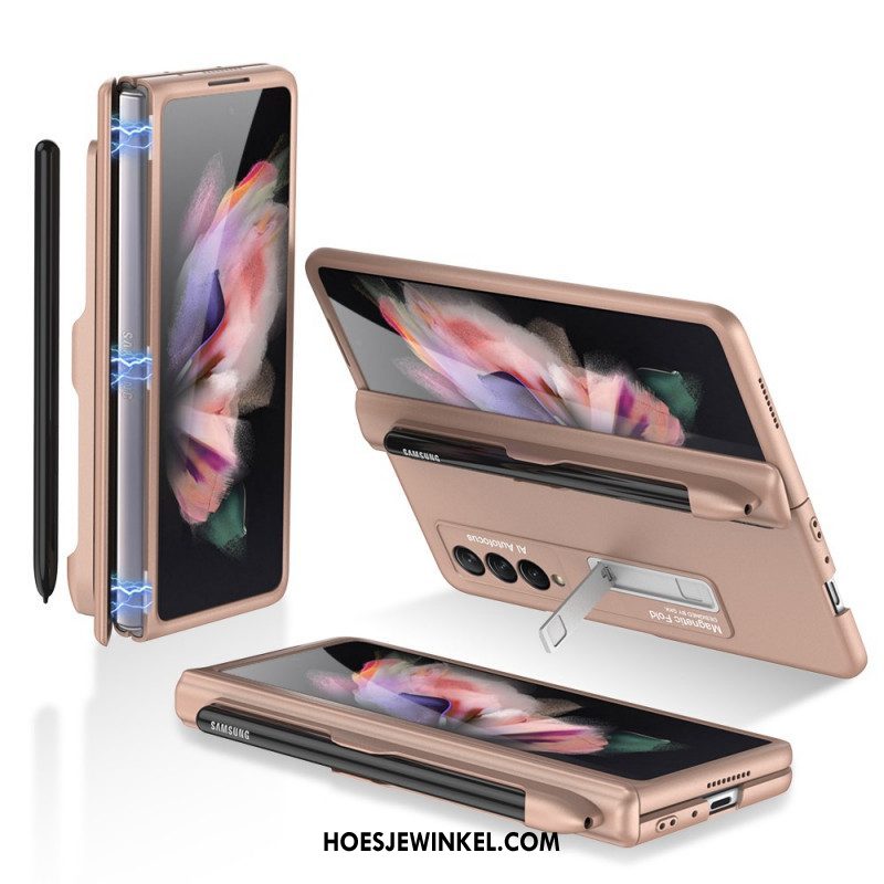 Hoesje voor Samsung Galaxy Z Fold 3 5G Kunststof Standaard En Stylushouder Gkk