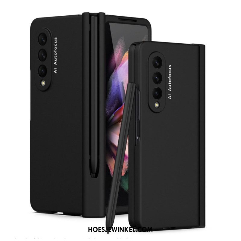 Hoesje voor Samsung Galaxy Z Fold 3 5G Schermbeschermer En Stylushouder