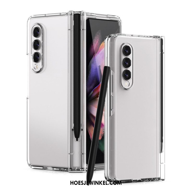 Hoesje voor Samsung Galaxy Z Fold 3 5G Schermbeschermer En Stylushouder