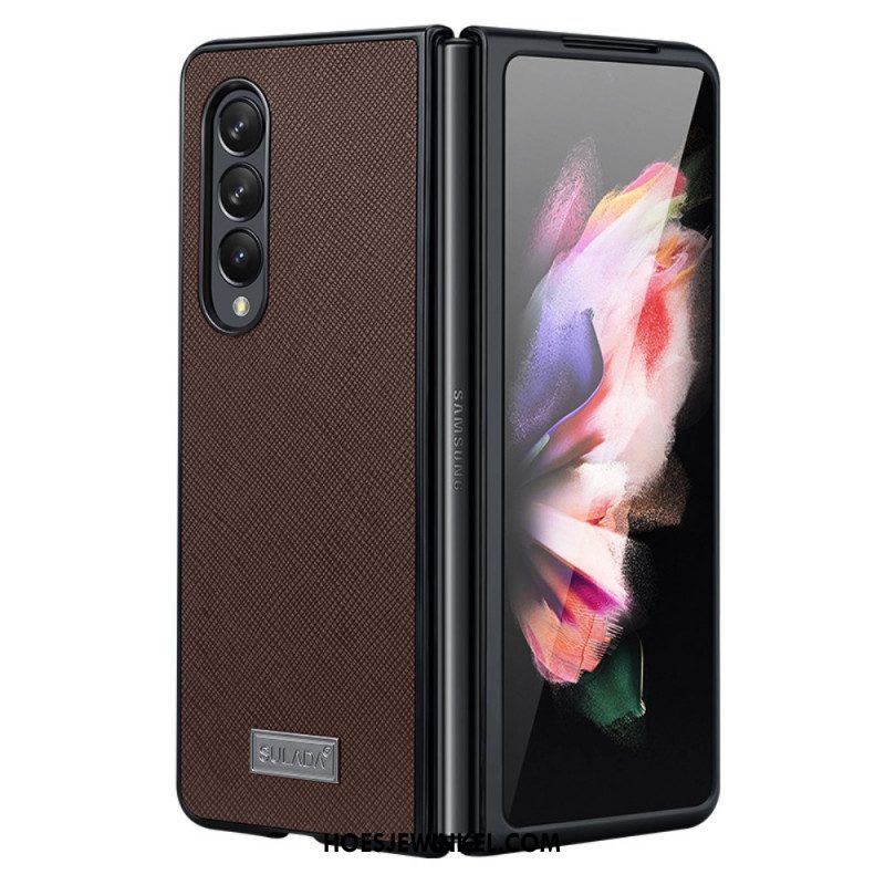 Hoesje voor Samsung Galaxy Z Fold 3 5G Sulada Getextureerd Kunstleer