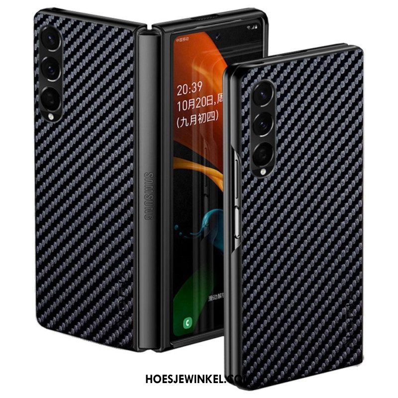 Hoesje voor Samsung Galaxy Z Fold 4 Aioria-koolstofvezel