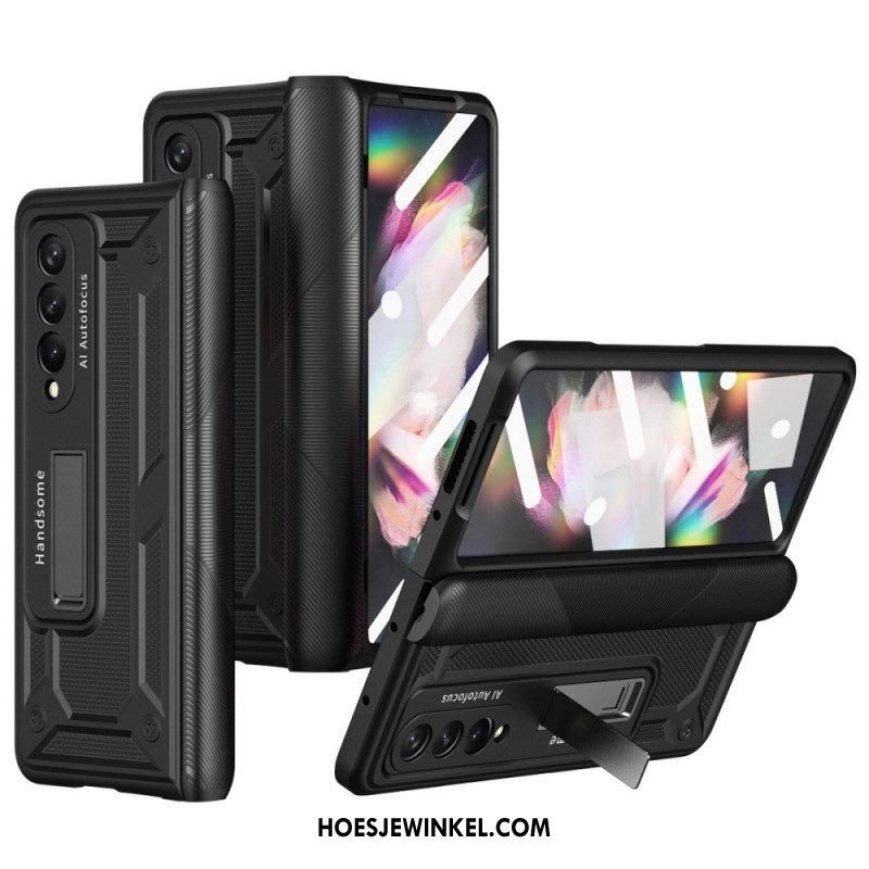 Hoesje voor Samsung Galaxy Z Fold 4 Bescherming Hoesje Dubbele Bescherming Gehard Glas