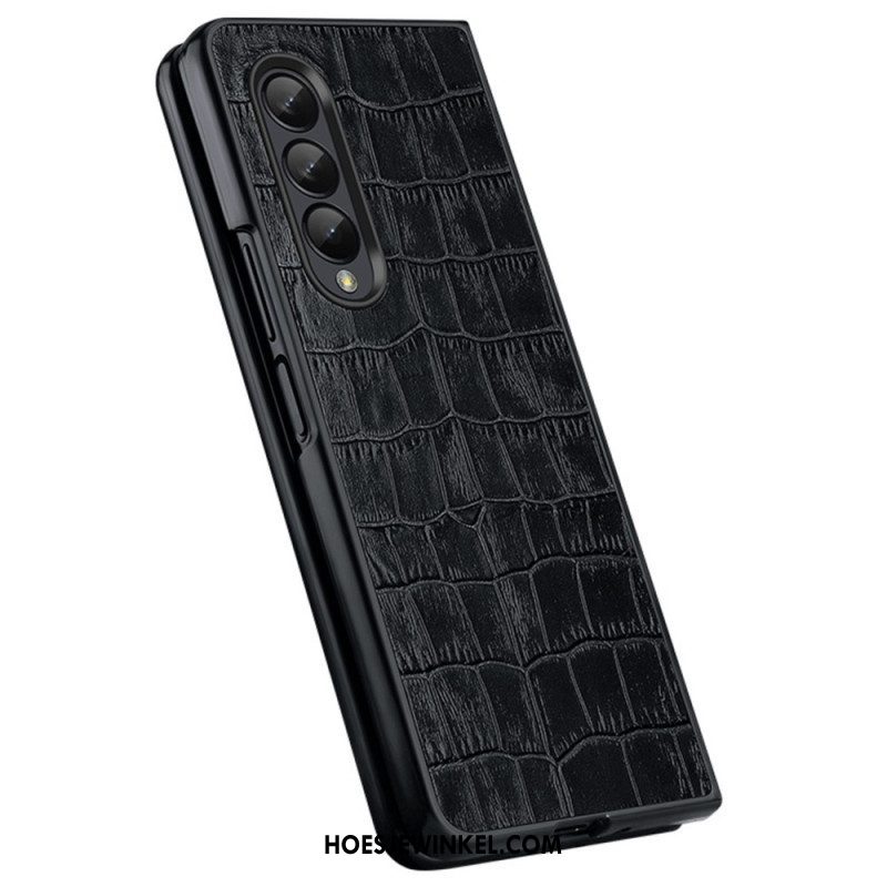 Hoesje voor Samsung Galaxy Z Fold 4 Croco Chique