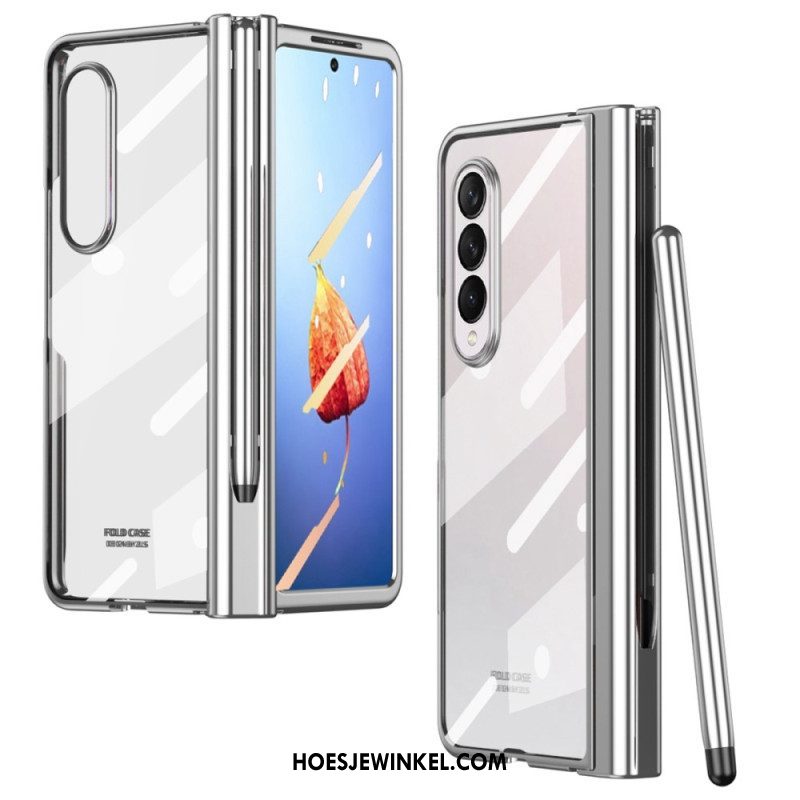 Hoesje voor Samsung Galaxy Z Fold 4 Frosted Shell Met Stylus