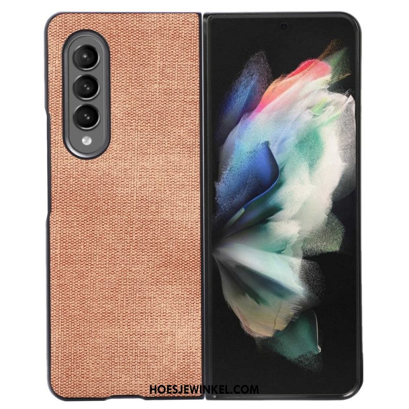 Hoesje voor Samsung Galaxy Z Fold 4 Geweven Kunstleer