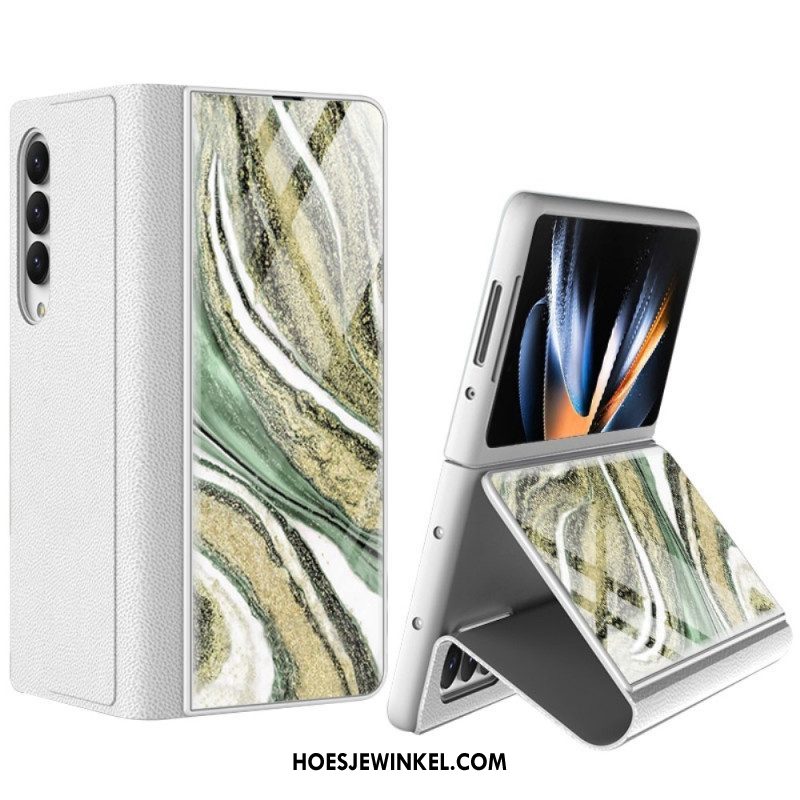 Hoesje voor Samsung Galaxy Z Fold 4 Gkk Marmeren Golven