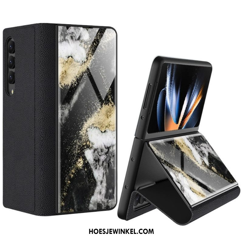 Hoesje voor Samsung Galaxy Z Fold 4 Gkk Marmeren Golven