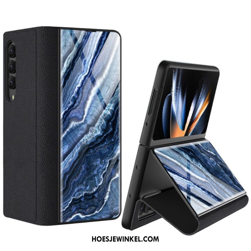 Hoesje voor Samsung Galaxy Z Fold 4 Gkk Marmeren Golven