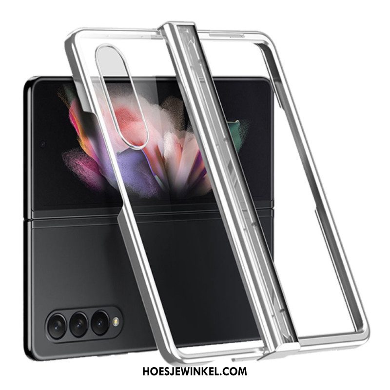 Hoesje voor Samsung Galaxy Z Fold 4 Helder Metalen Scharnierend