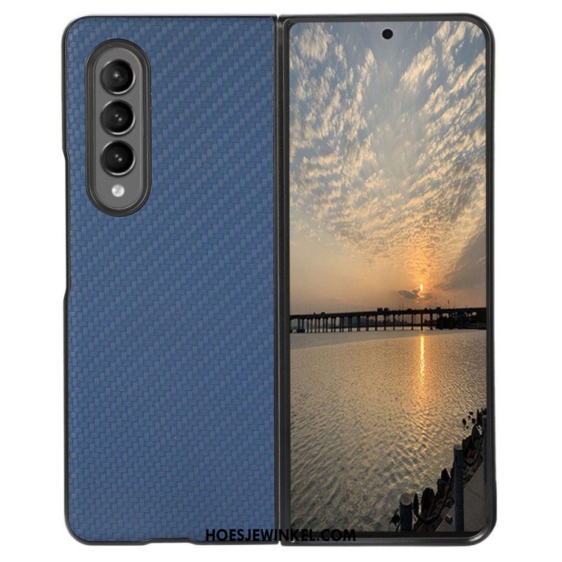 Hoesje voor Samsung Galaxy Z Fold 4 Koolstofvezel