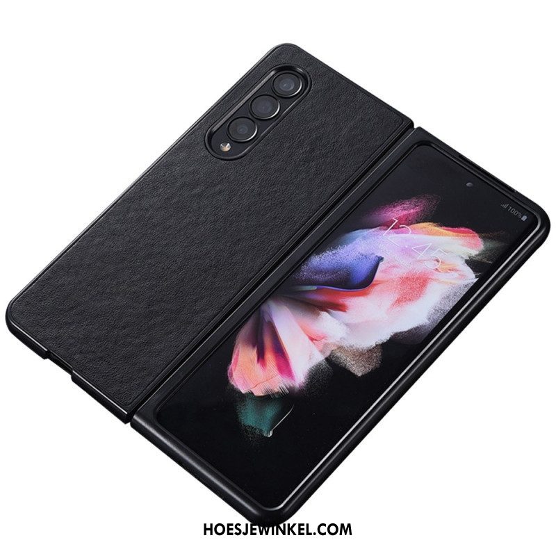 Hoesje voor Samsung Galaxy Z Fold 4 Kunstleer Nylon Textuur