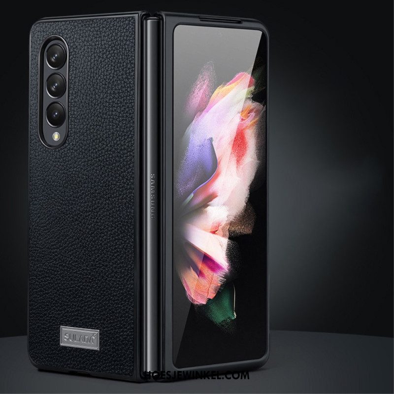 Hoesje voor Samsung Galaxy Z Fold 4 Sulada Litchi Kunstleer