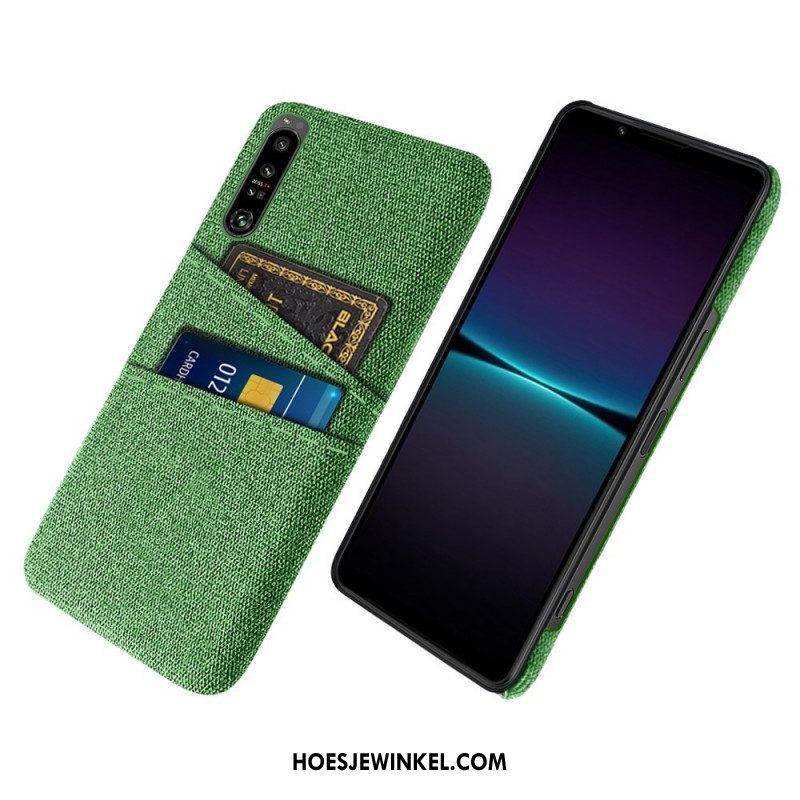 Hoesje voor Sony Xperia 1 IV Doek Voor Kaarthouders