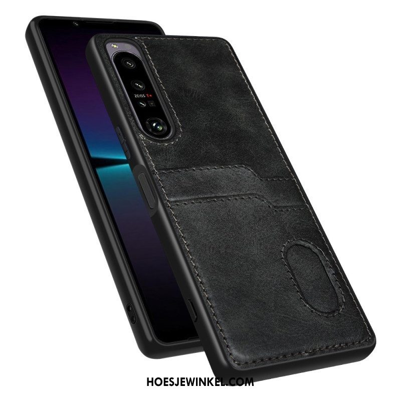 Hoesje voor Sony Xperia 1 IV Dubbele Kaarthouder