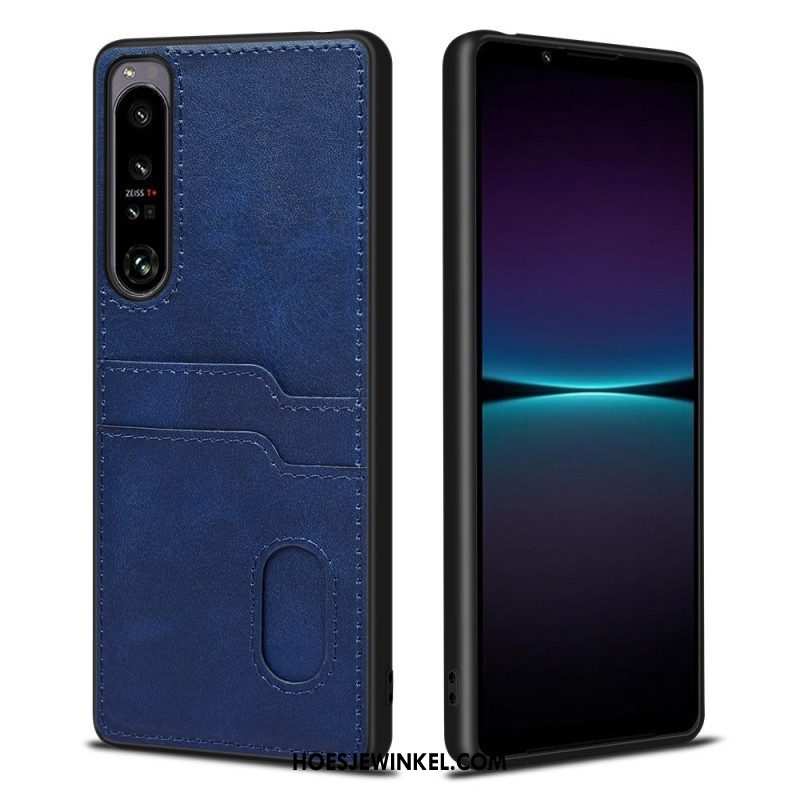 Hoesje voor Sony Xperia 1 IV Dubbele Kaarthouder