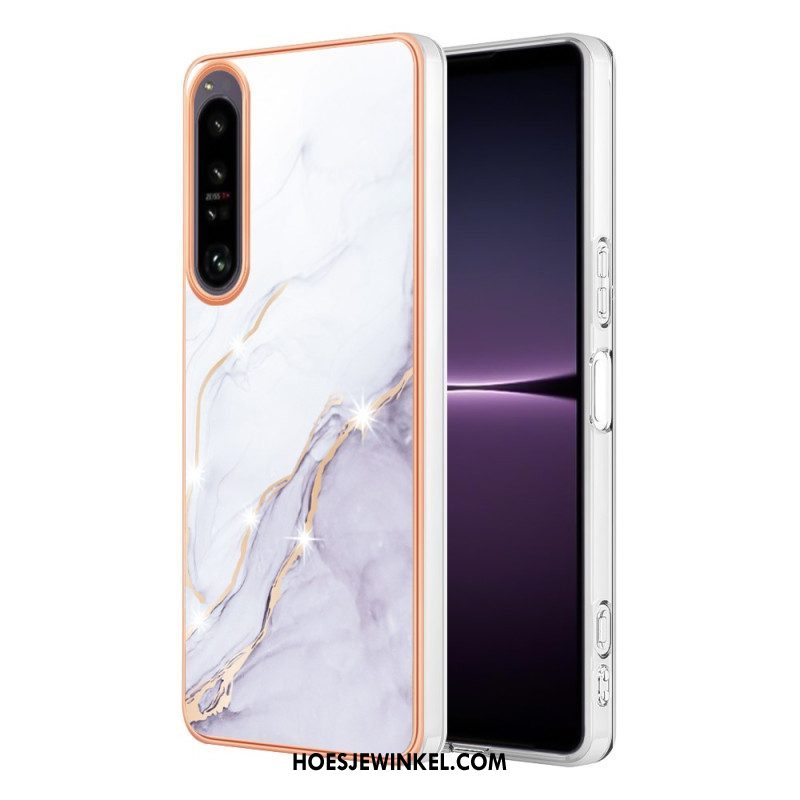 Hoesje voor Sony Xperia 1 IV Gekleurd Marmer