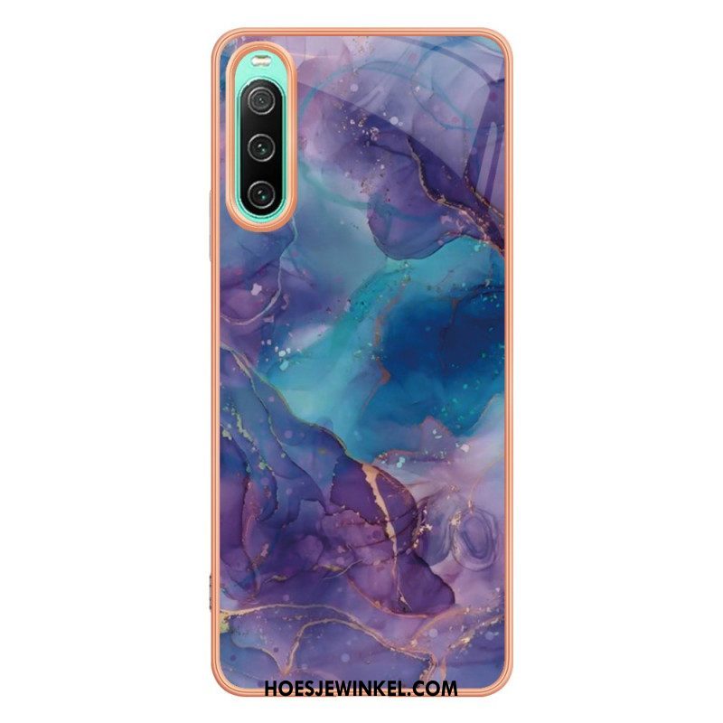 Hoesje voor Sony Xperia 10 IV Marmer