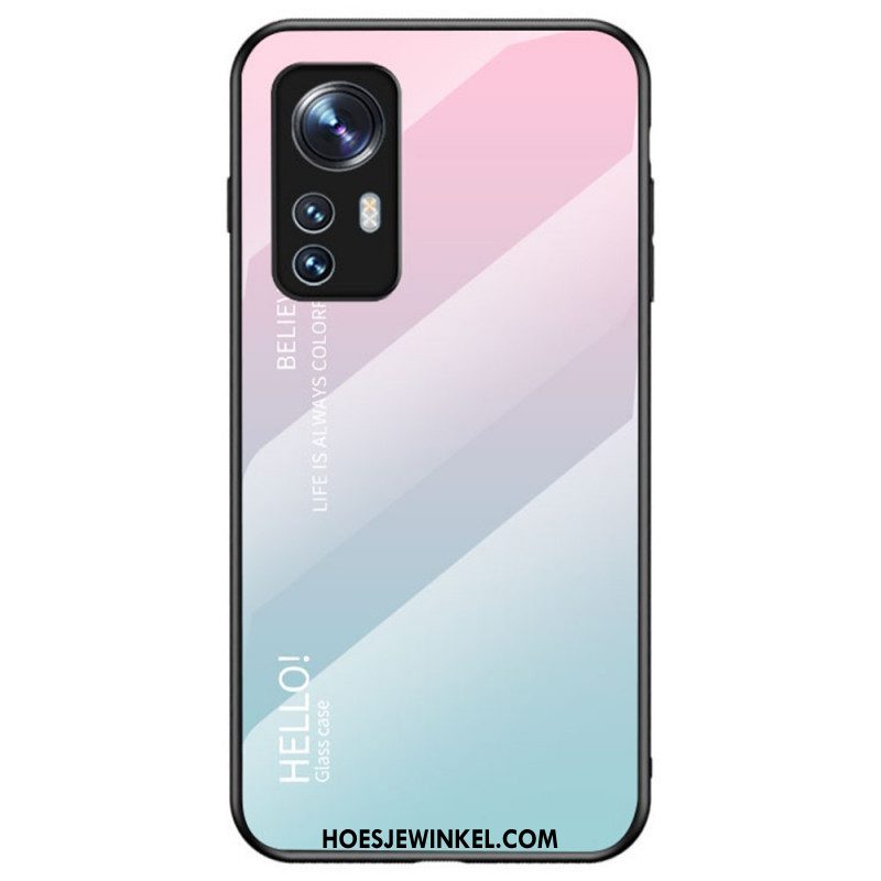 Hoesje voor Xiaomi 12 / 12X Gehard Glas Hallo