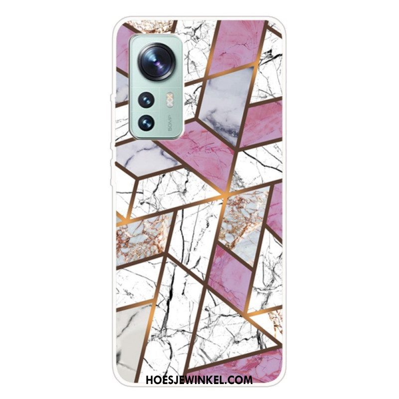 Hoesje voor Xiaomi 12 / 12X Siliconen Marmeren Geometrie