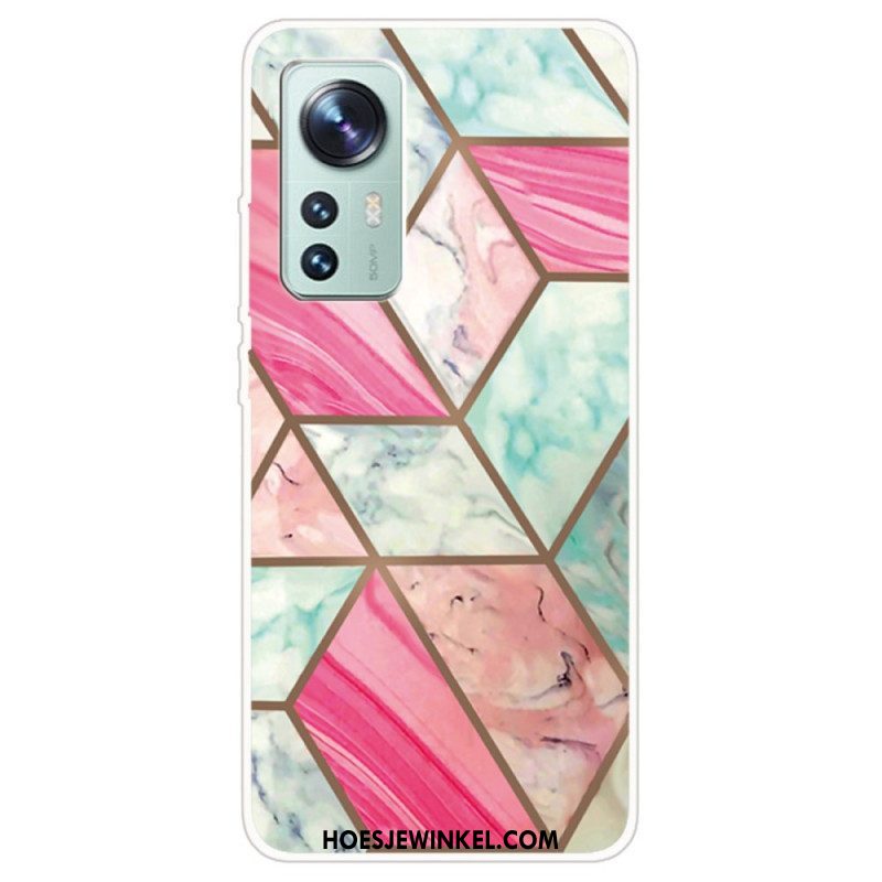 Hoesje voor Xiaomi 12 / 12X Variabel Geometrisch Marmer