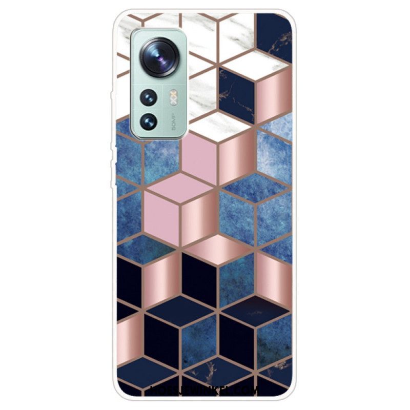 Hoesje voor Xiaomi 12 / 12X Weiger Geometrisch Marmer