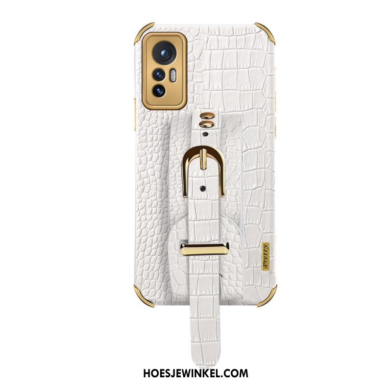 Hoesje voor Xiaomi 12 Pro Croco Band