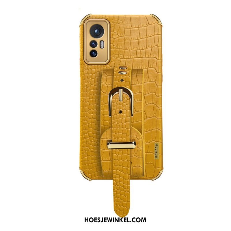 Hoesje voor Xiaomi 12 Pro Croco Band