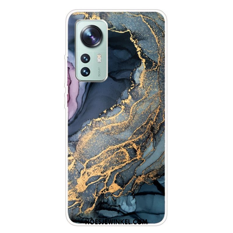 Hoesje voor Xiaomi 12 Pro Siliconen Marmer Aquarel