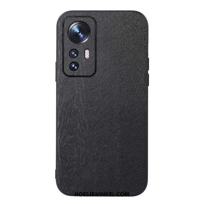 Hoesje voor Xiaomi 12 Pro Stijl Leer Houteffect