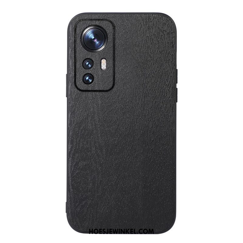 Hoesje voor Xiaomi 12 Pro Stijl Leer Houteffect