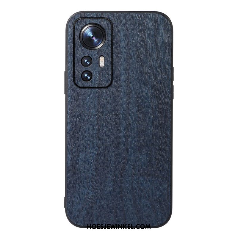 Hoesje voor Xiaomi 12 Pro Stijl Leer Houteffect