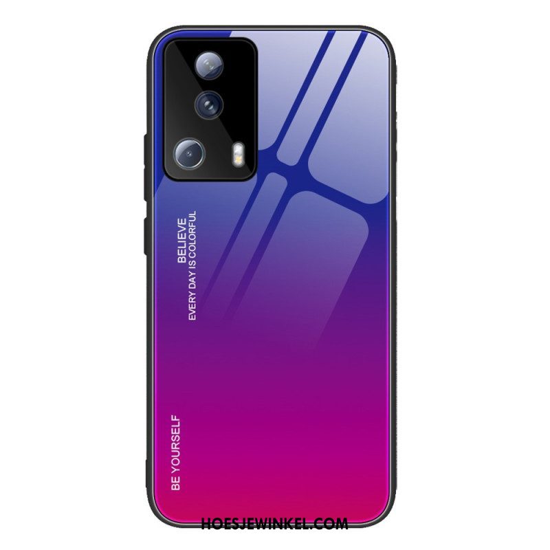 Hoesje voor Xiaomi 13 Lite Gehard Glas Wees Jezelf