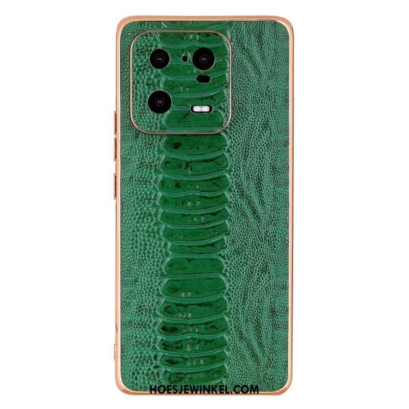 Hoesje voor Xiaomi 13 Pro Echt Leer In Krokodilstijl