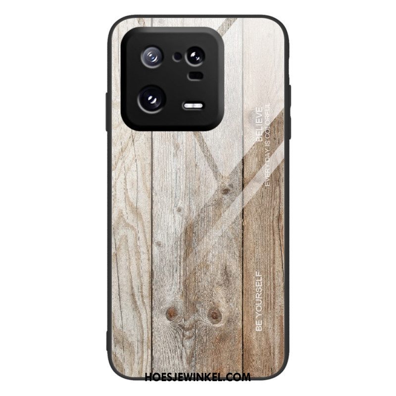 Hoesje voor Xiaomi 13 Pro Houtdesign Gehard Glas