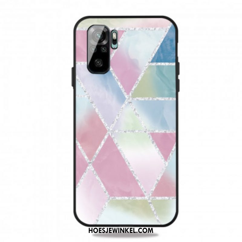 Hoesje voor Xiaomi Redmi Note 10 / 10S Glitter Marmer