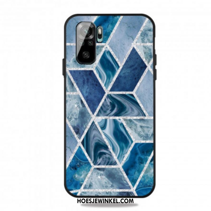 Hoesje voor Xiaomi Redmi Note 10 / 10S Glitter Marmer