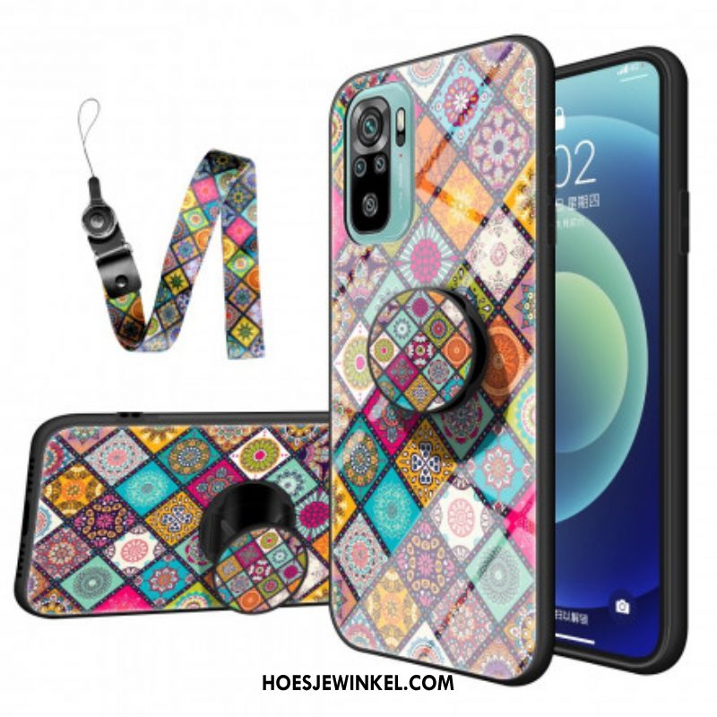 Hoesje voor Xiaomi Redmi Note 10 / 10S Lapwerk Magnetische Houder