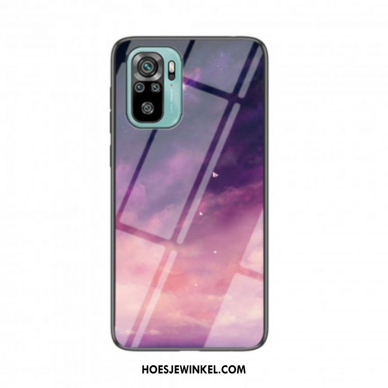 Hoesje voor Xiaomi Redmi Note 10 / 10S Schoonheid Gehard Glas